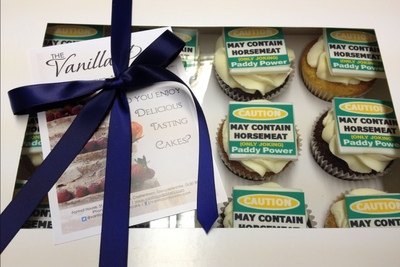 PaddyPower May Contain Horse Meat Cupcakes