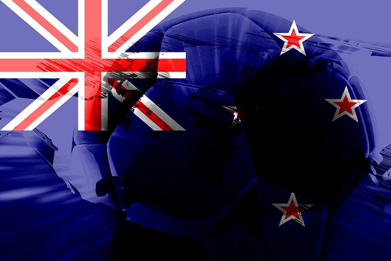 Football Against Flag of New Zealand