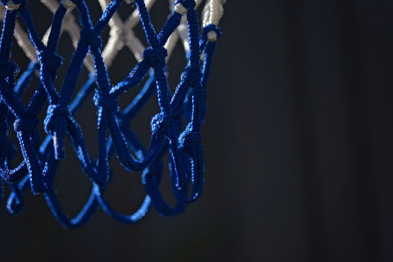Blue Basketball Net